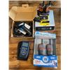 Image 1 : Group of assorted electronics - includes walkie talkies/ scale/ barcode scanner/ radiation alert mon