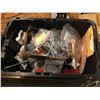 Image 2 : Black tote filled w/ misc. items - include small hoses etc.