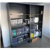 Image 2 : 2 section four tier metal office shelving (CONTENTS NOT INCLUDED)