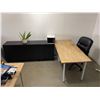 Image 2 : Large group of office furniture - includes 2 desks/ 2 office chairs sideboard/cabinet etc.