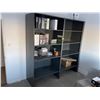 Image 1 : 2 section four tier metal office shelving (CONTENTS NOT INCLUDED)