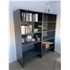 Image 2 : 2 section four tier metal office shelving (CONTENTS NOT INCLUDED)