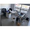 Image 1 : Large group of office furniture & misc. - includes desks/ chairs/ office supplies etc.