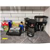 Image 1 : Group of assorted kitchenware & appliances - includes Hamilton Beach coffee machine/ Braun coffee ma