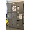 Image 1 : Hadrian 9 compartment metal storage locker - approx. 45 1/2in wide x 25in depth x 75in height