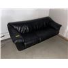 Image 1 : 3 seat black leather sofa