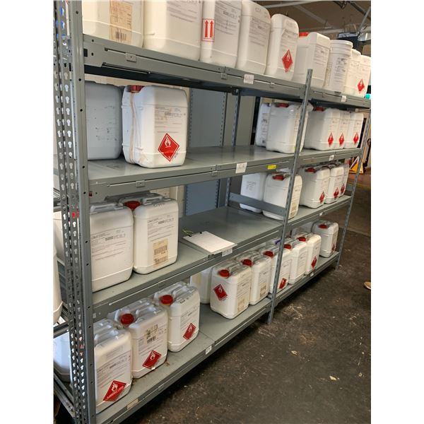 Industrial heavy-duty metal shelving rack - includes 3 uprights/ 16 ...