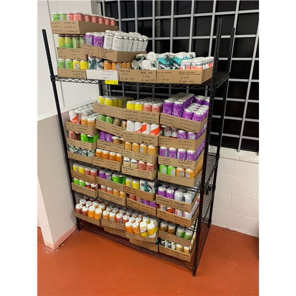 Four-tier industrial shelving rack - approx. 4ft wide x 2ft depth x 6ft ...