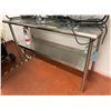 Image 1 : Stainless steel table - Approximately 5ft. Wide (Restaurant Grade) - approx. 5ft wide x 2ft depth x 