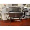 Image 1 : EFI SI818-2LC 18" x 18" x 11" Center Drain Two Compartment Sink With Left Drain Board with faucet &