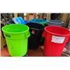 Image 1 : Group of Seven Garbage bins without lids
