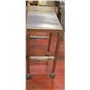 Image 2 : Stainless steel table. Approximately 1 1/2ft. Wide (Restaurant Grade)