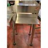 Image 2 : Stainless steel table. Approximately 2ft. Wide (Restaurant Grade)