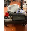 Image 3 : Cart w/contents - includes HO Laserjet/Master Heat Gun/Epson Printer/Uline label dispenser etc