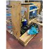 Image 1 : Pallet of misc. - includes high tension wires/Uline - Energy Saver Tubes/working gloves/mop buckets/