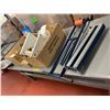 Image 1 : Large group of misc. Uline products - includes NEW 24in shrink film dispenser/label dispenser/tapes
