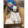 Image 4 : Large group of misc. Uline products - includes NEW 24in shrink film dispenser/label dispenser/tapes