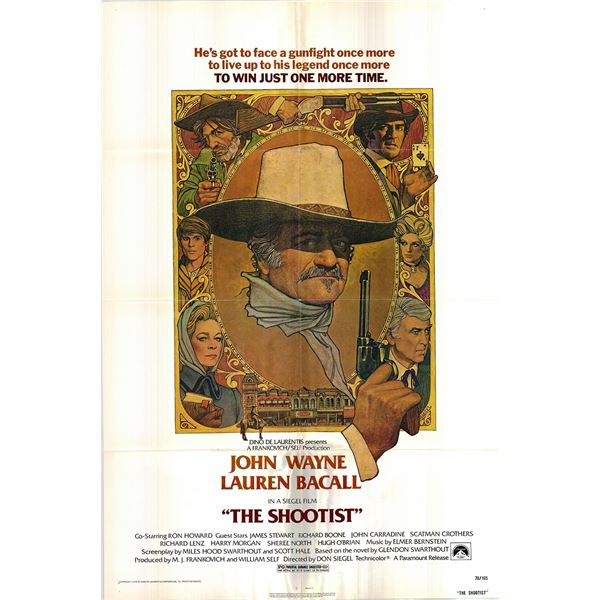 The Shootist original 1976 vintage one sheet movie poster