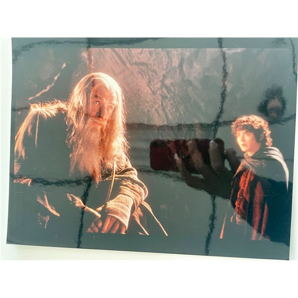 Lord of the Rings Ian McKellen and Elijah Wood movie photo