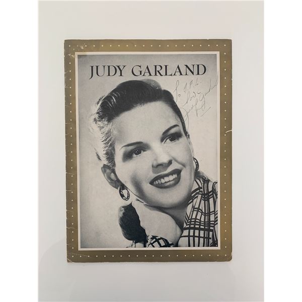 Judy Garland signed magazine
