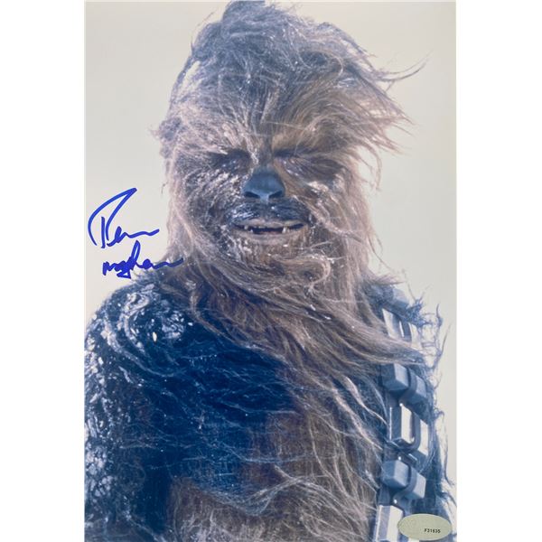 Star Wars Chewbacca signed movie photo