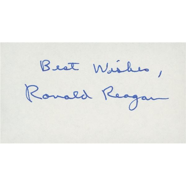 Ronald Reagan signature cut