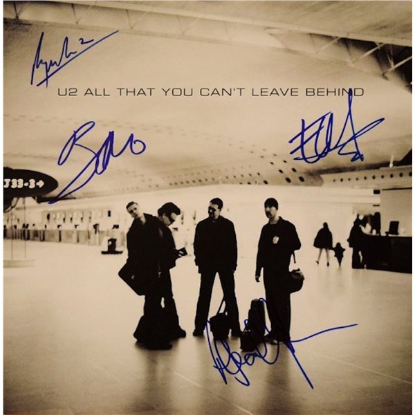 U2 signed All That You Can't Leave Behind album insert book
