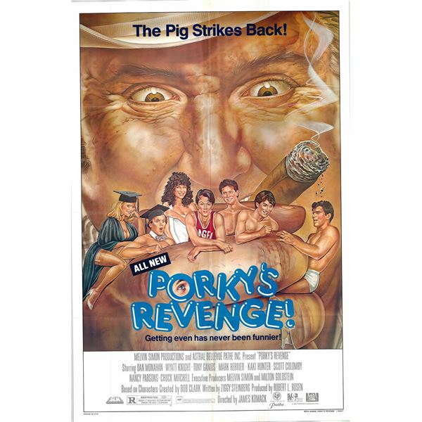 Porky's Revenge! original 1985 vintage one sheet movie poster