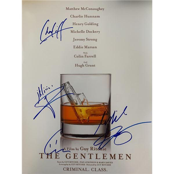 The Gentlemen cast signed mini movie poster