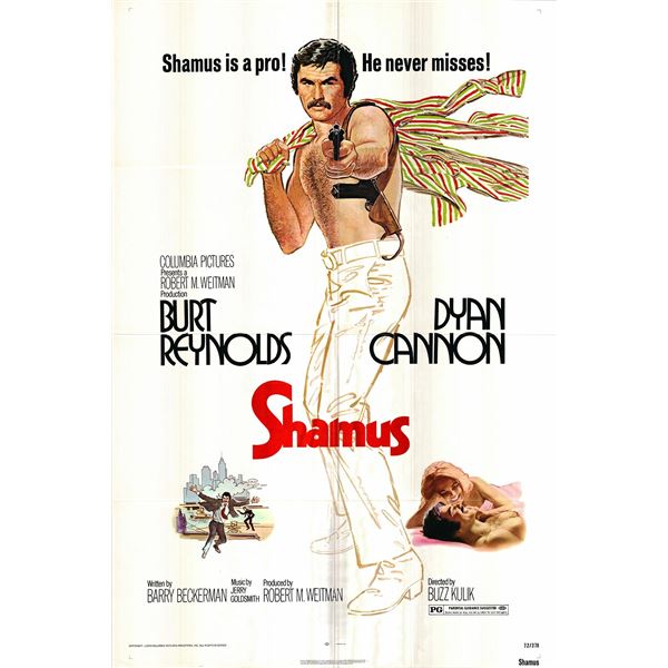 Shamus original 1972 vintage one sheet movie poster