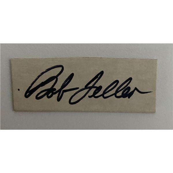 Baseball Player Bob Feller Original Signature