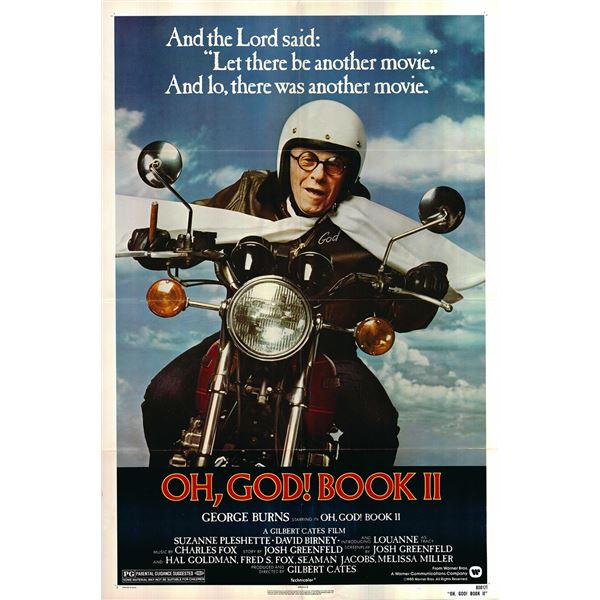 Oh, God! Book II original 1980 vintage one sheet movie poster