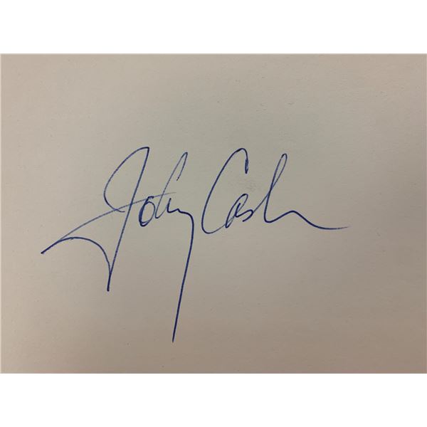 Johnny Cash cut signature