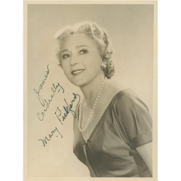 Mary Pickford signed photo