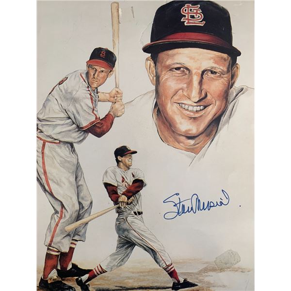 Stan Musial signed photo