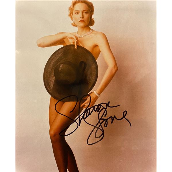 Sharon Stone signed photo