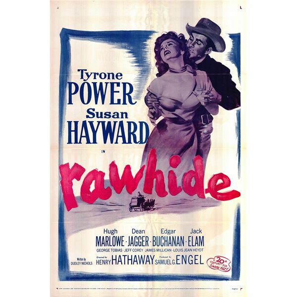 Rawhide original 1956R vintage one sheet movie poster