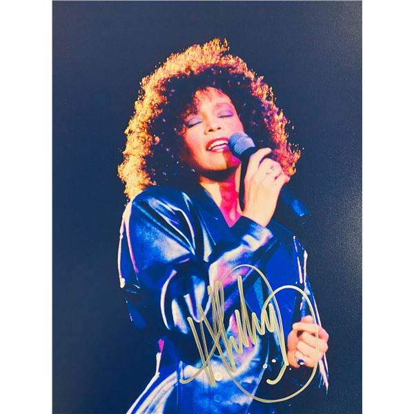 Whitney Houston signed photo