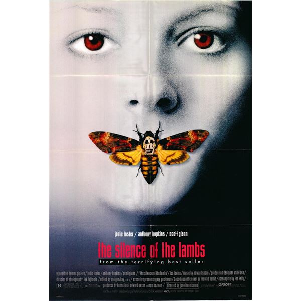 The Silence of the Lambs original 1990 vintage one sheet movie poster