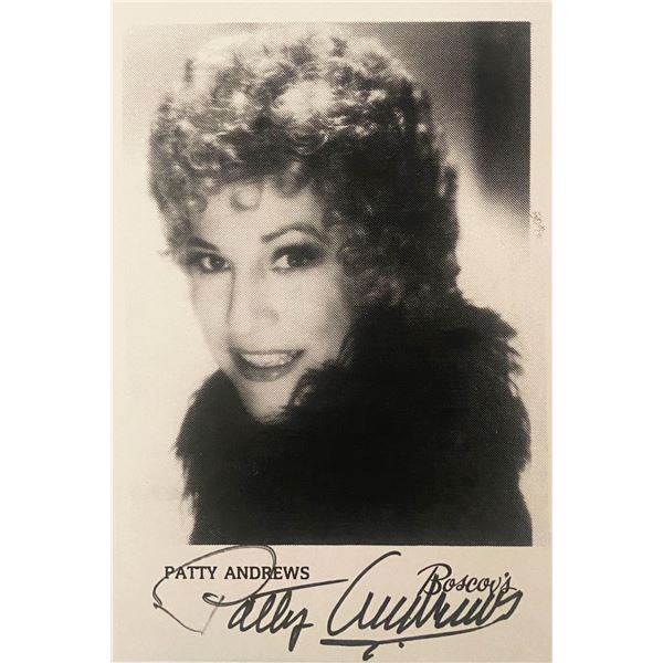 Patty Andrews Signed Photo
