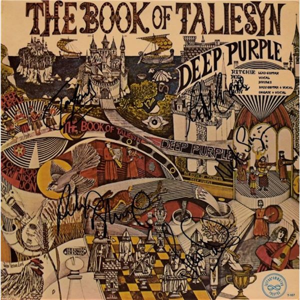 Deep Purple The Book Of Taliesyn signed album