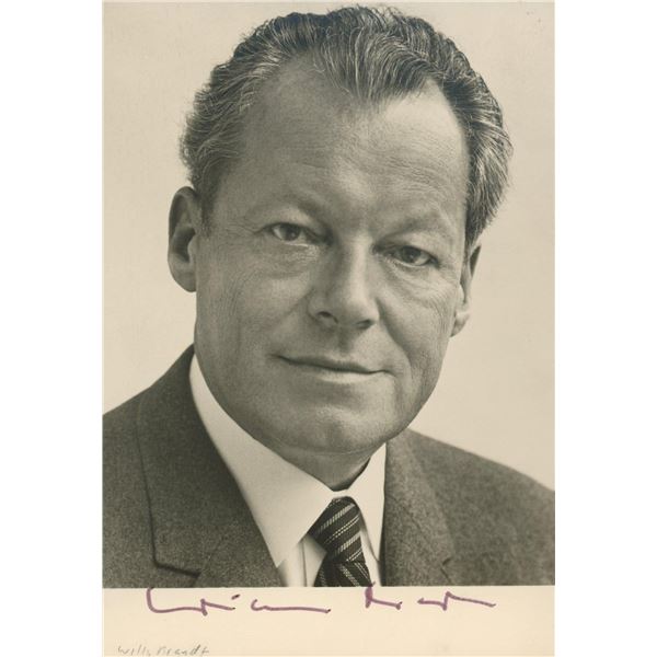 Willy Brandt signed photo