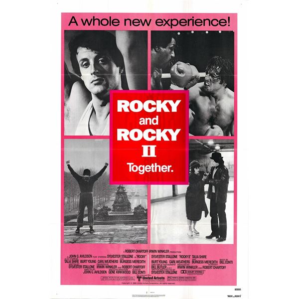 Rocky and Rocky II original 1980R vintage one sheet poster