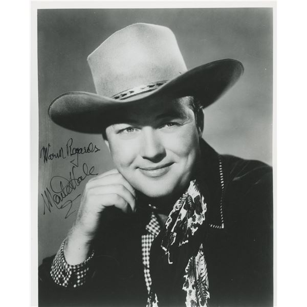 Monte Hale signed photo