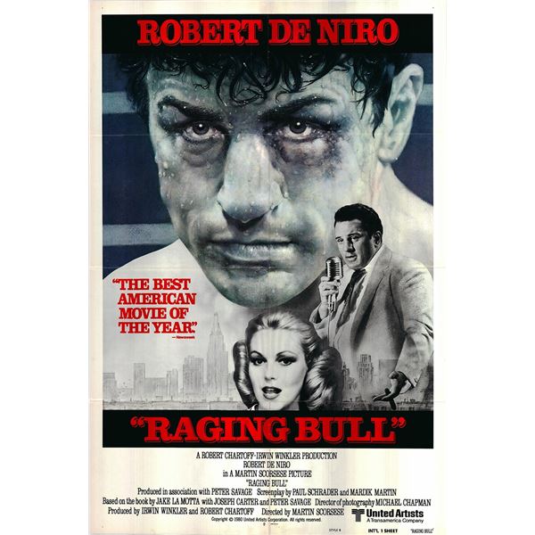 Raging Bull original 1980 vintage international one sheet movie poster