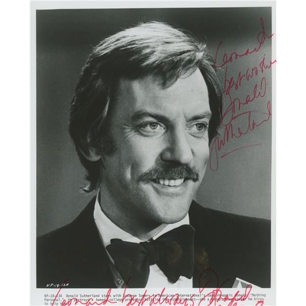 Donald Sutherland signed movie photo