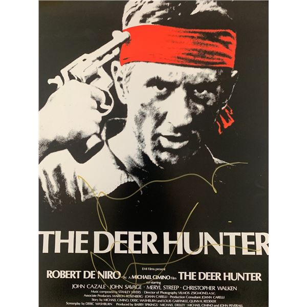 The Deer Hunter Robert De Niro signed mini movie poster