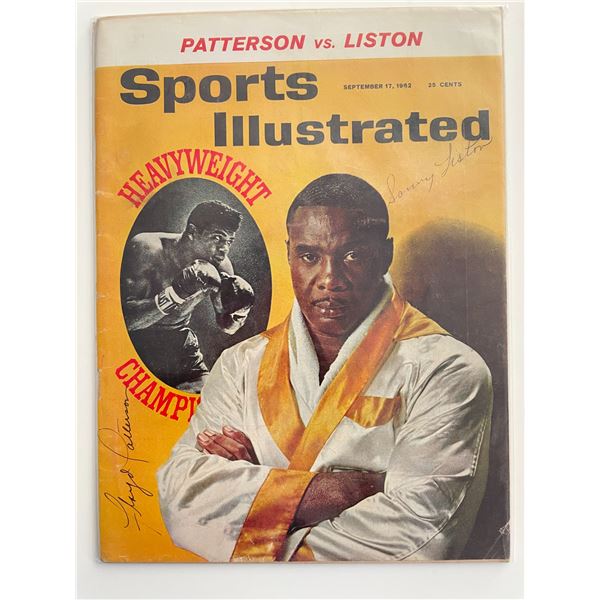 Sonny Liston/ Floyd Patterson signed 1962 Sports Illustrated