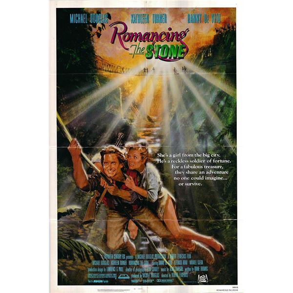 Romancing the Stone original 1984 vintage one sheet movie poster