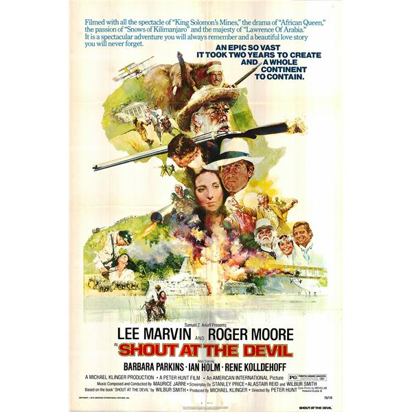 Shout at the Devil original 1976 vintage one sheet movie poster